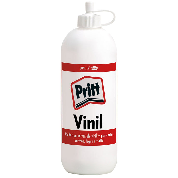 Pritt Vinil 250 gr - Colla liquida per legno, sughero, feltro, tessuti, carta, cartone, ecc. - Colla vinilica bianca all’uso e trasparente quando asciutta - Confezioni da 12 pezzi - B-Better Shop