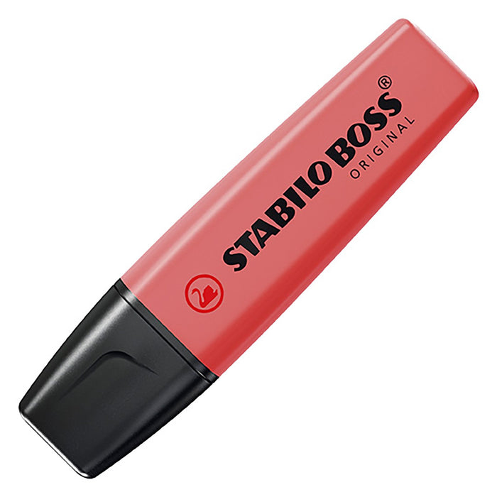 Evidenziatore - STABILO BOSS ORIGINAL - Confezione da 10 - Rosso - B-Better Shop