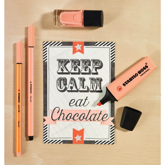 Evidenziatore - STABILO BOSS ORIGINAL Desk-Set - 15 Colori assortiti 9 Neon + 6 Pastel - B-Better Shop