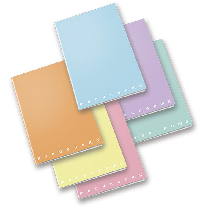 Pigna Monocromo Pastel - Quaderno Maxi Formato A4 - Rigatura 5M - Quadretti 5 millimetri - Elementari medie e superiori - Pacco da 10 Pezzi assortiti - B-Better Shop