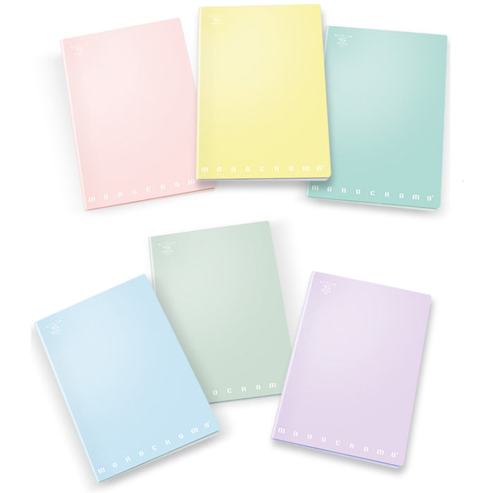 Pigna Monocromo Pastel - Quaderno Maxi Formato A4 - Rigatura 5M - Quadretti 5 millimetri - Elementari medie e superiori - Pacco da 10 Pezzi assortiti - B-Better Shop