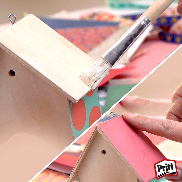 Pritt Vinil 250 gr - Colla liquida per legno, sughero, feltro, tessuti, carta, cartone, ecc. - Colla vinilica bianca all’uso e trasparente quando asciutta - Confezioni da 12 pezzi - B-Better Shop